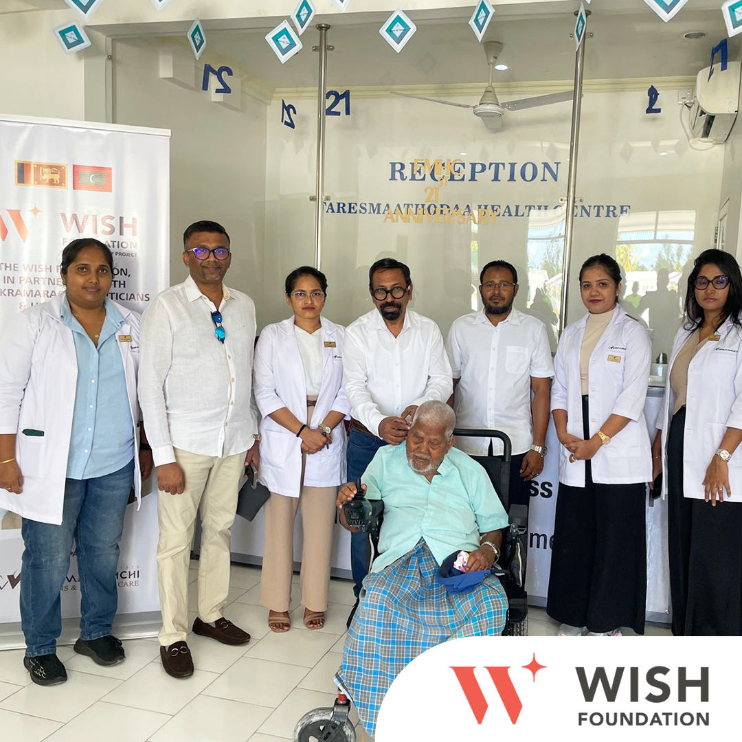 Group photograph with Sri Lanka-Maldives Business Council and health camp team