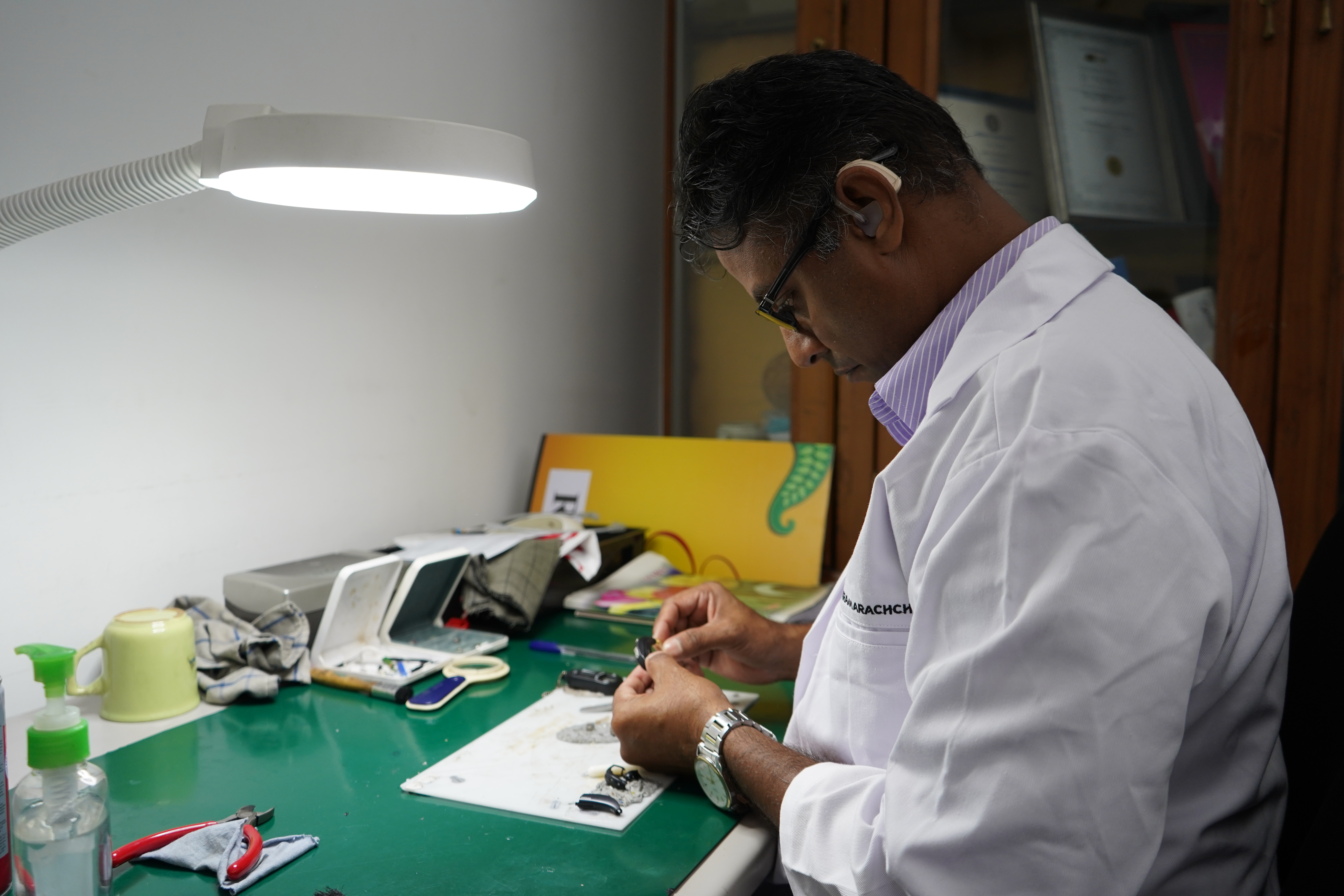 Hearing aid support and fitting at WISH Foundation