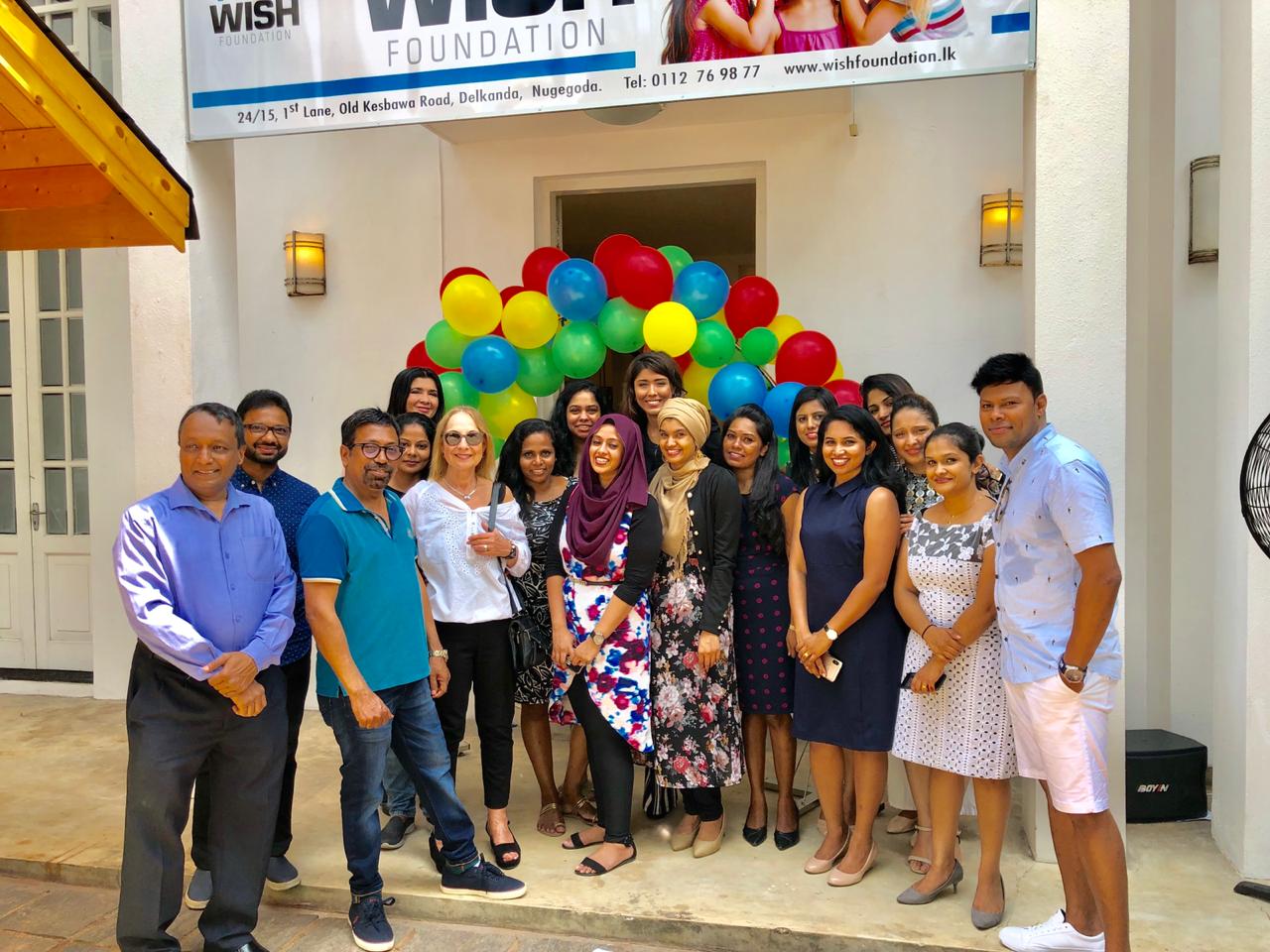 WISH Foundation opening day — team and guests at the ceremony