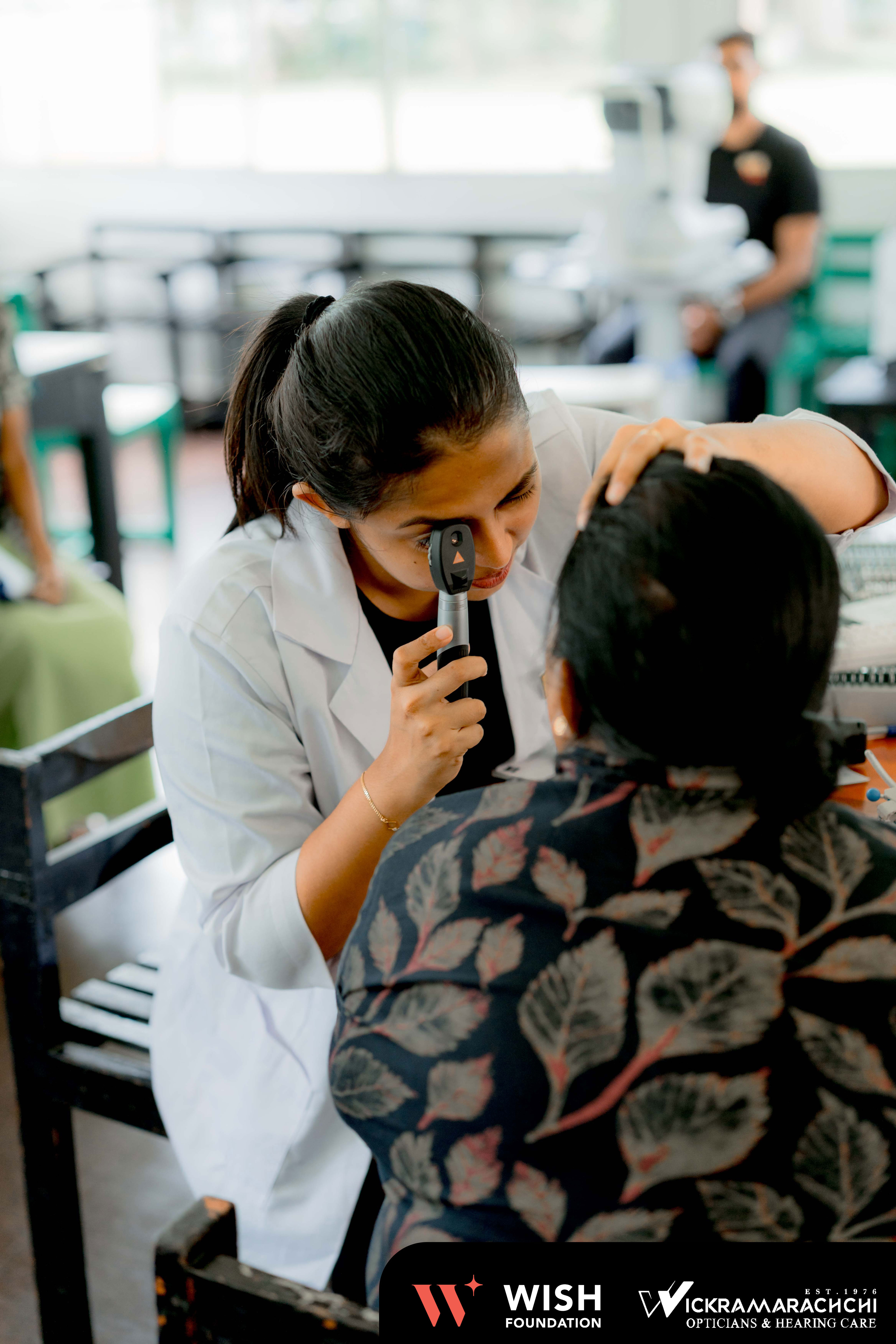 WISH team conducting health screening at SOS Children's Village, Piliyandala