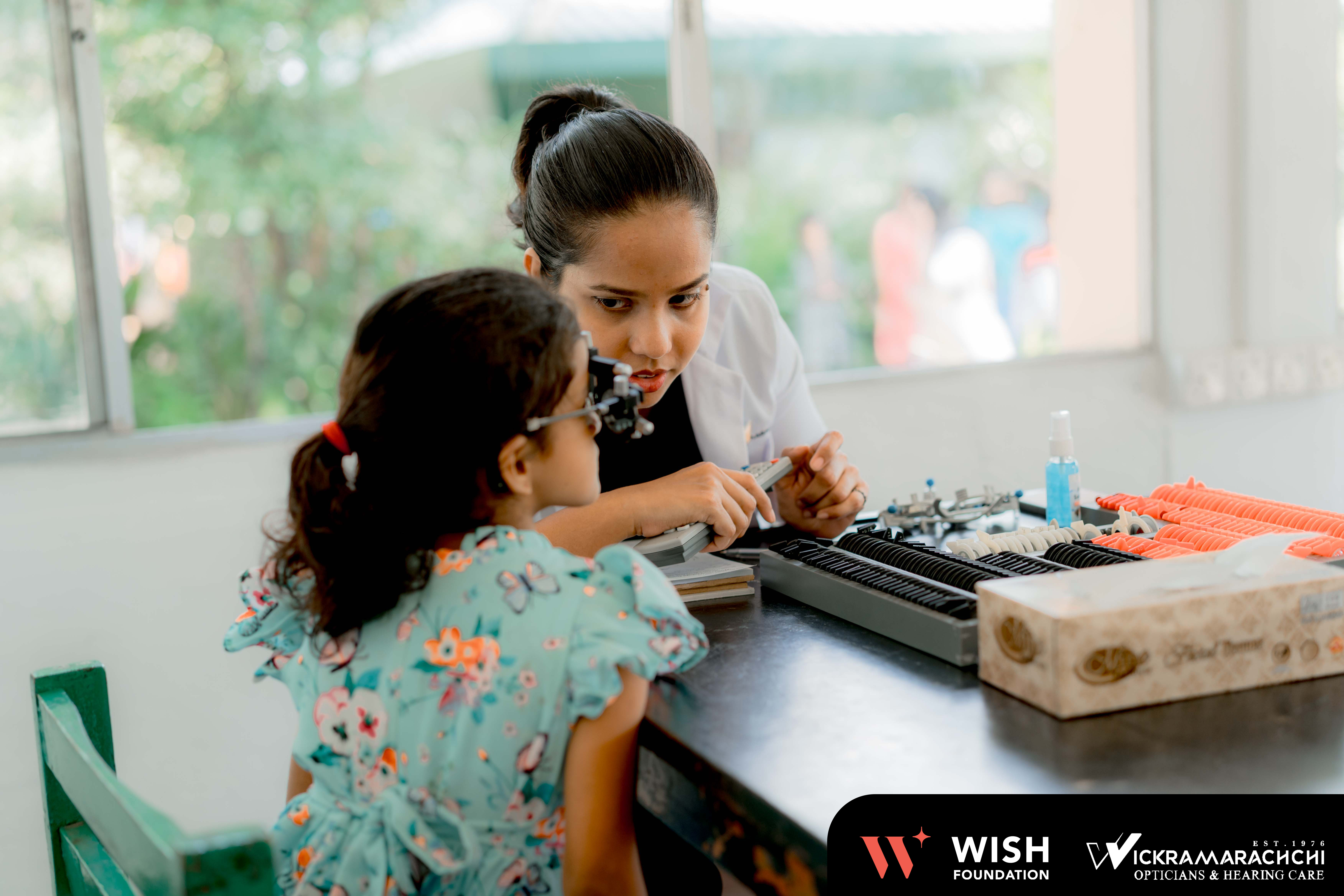 Audiologist conducting hearing assessment