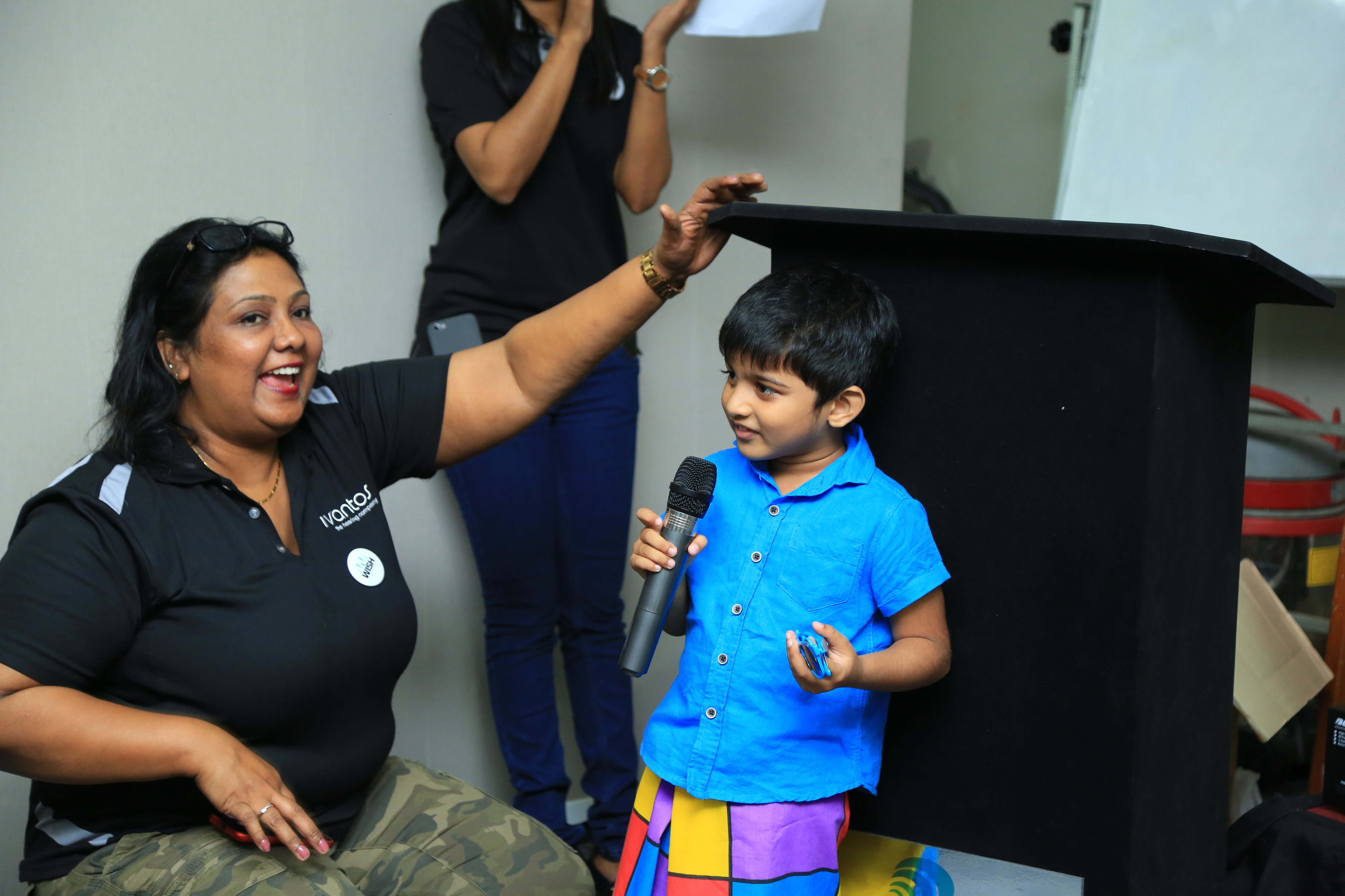 Children celebrating at WISH Foundation World Children's Day